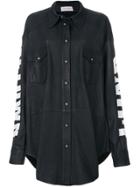 Faith Connexion Sleeve Print Shirt - Grey