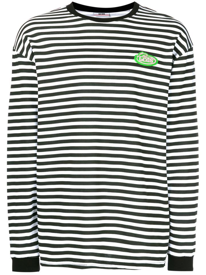 Gcds Striped Patch Jumper - Black