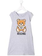 Moschino Kids Teen Bear Print T-shirt Dress - Grey