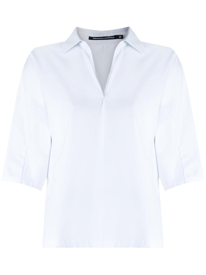 Reinaldo Lourenço - 7/8 Sleeves Blouse - Women - Cotton - 40, White, Cotton
