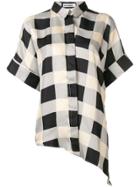 Jil Sander Checked Button Shirt - Grey