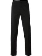 Emporio Armani Slim-fit Trousers, Men's, Size: 54, Black, Cotton/spandex/elastane