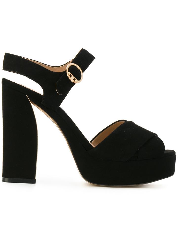 Tory Burch Ankle Length Sandals - Black