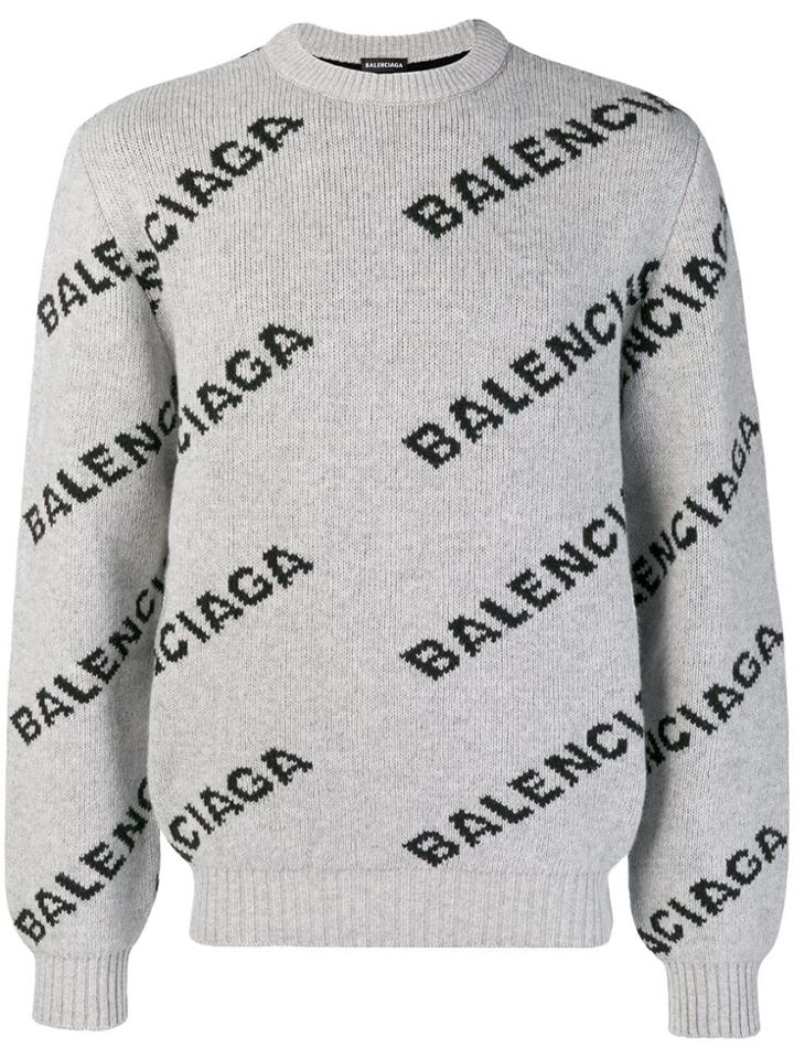 Balenciaga L/s Crewneck - Grey