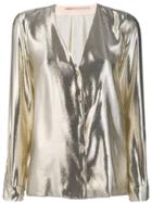 Indress Metallic Shirt - Silver