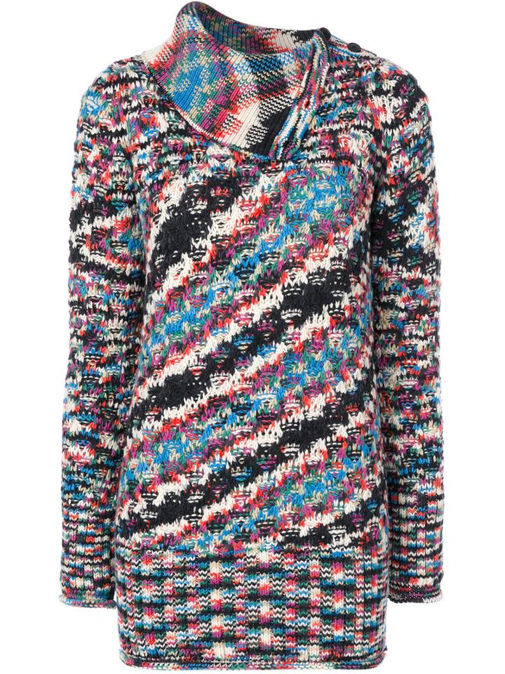 Missoni - Fold Collar Jumper - Women - Cashmere - 38, Cashmere
