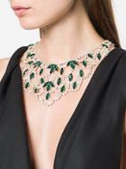 Susan Caplan Vintage Statement Drop Collar Necklace - Metallic
