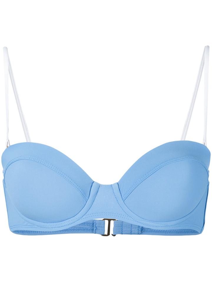 Dvf Diane Von Furstenberg Bralette Bikini Top - Blue