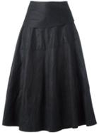 Ma+ Full Skirt, Women's, Size: 44, Black, Leather