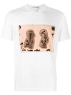 Comme Des Garçons Shirt Printed T-shirt, Men's, Size: Medium, White, Cotton