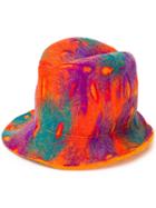 Le Chapeau Abstract Pattern Hat - Orange