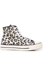 Converse Leopard Print Sneakers - White