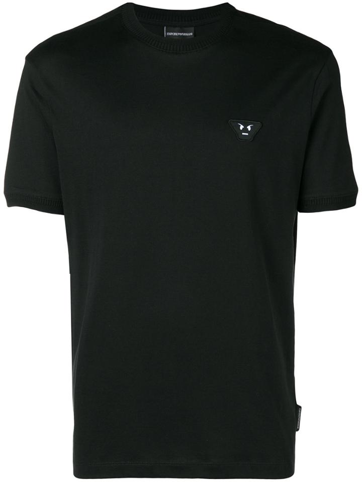 Emporio Armani Angry Logo Patch T-shirt - Black
