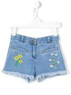 Stella Mccartney Kids 'marlin' Denim Shorts, Girl's, Size: 10 Yrs, Blue