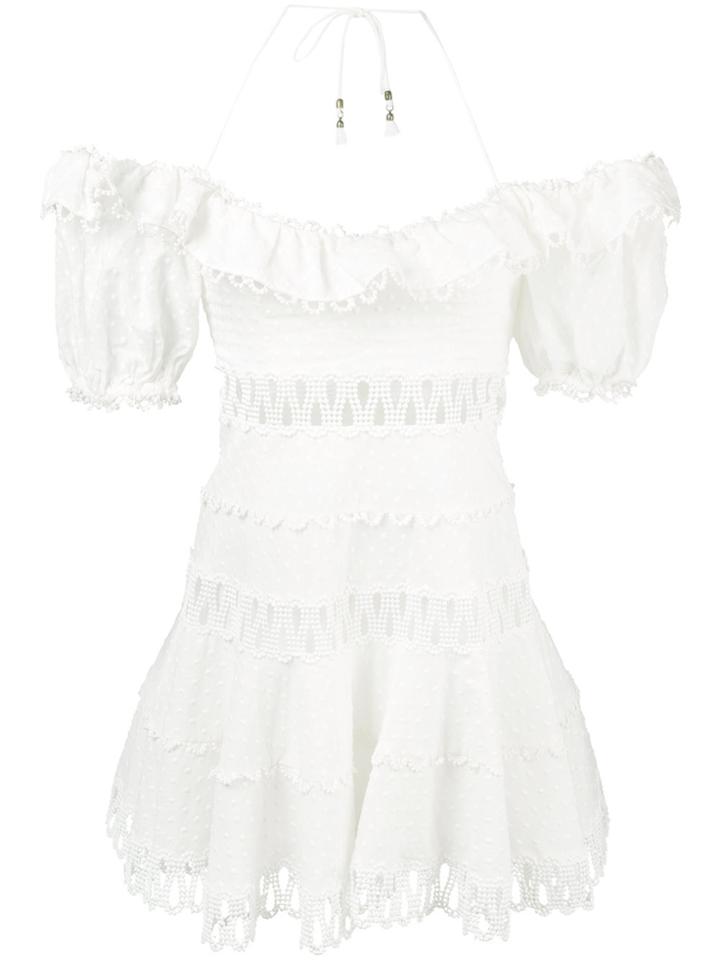 Zimmermann Off-the-shoulder Short Dress - White