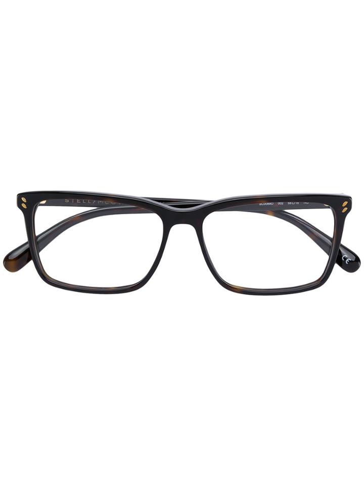 Stella Mccartney Eyewear Square Frame Glasses - Brown