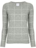Madeleine Thompson Checked Sweater - Grey