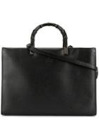 Gucci Pre-owned Bamboo 2way Hand Tote Bag - Black