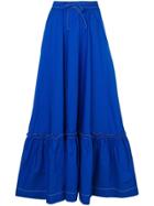 P.a.r.o.s.h. Ruffled Hem Skirt - Blue