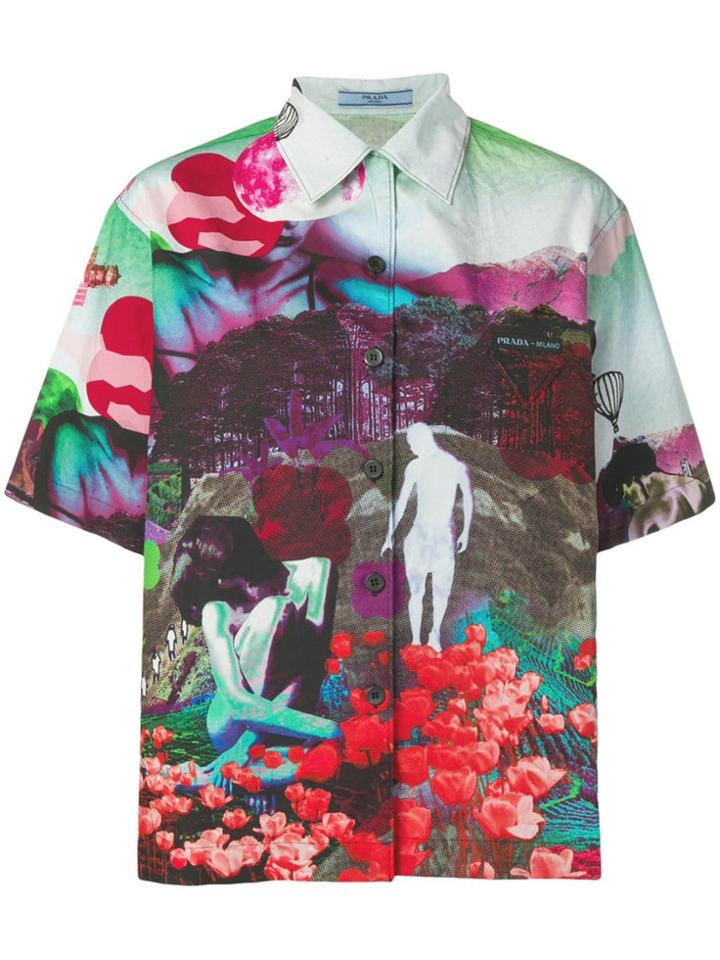 Prada Archive Prints Shirt - Purple