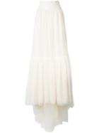 Stefano Mortari - Long Tulle Skirt - Women - Polyamide - 42, Nude/neutrals, Polyamide