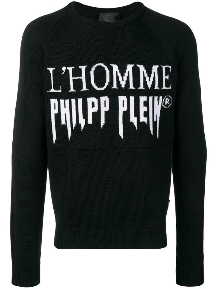 Philipp Plein L'homme Philipp Plein Intarsia Jumper - Black
