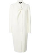 Paule Ka Tailored Fitted Coat - White