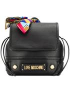Love Moschino Scarf-detail Backpack - Black