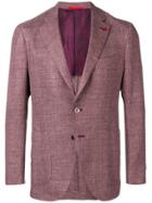 Isaia Patch Pocket Blazer - Purple