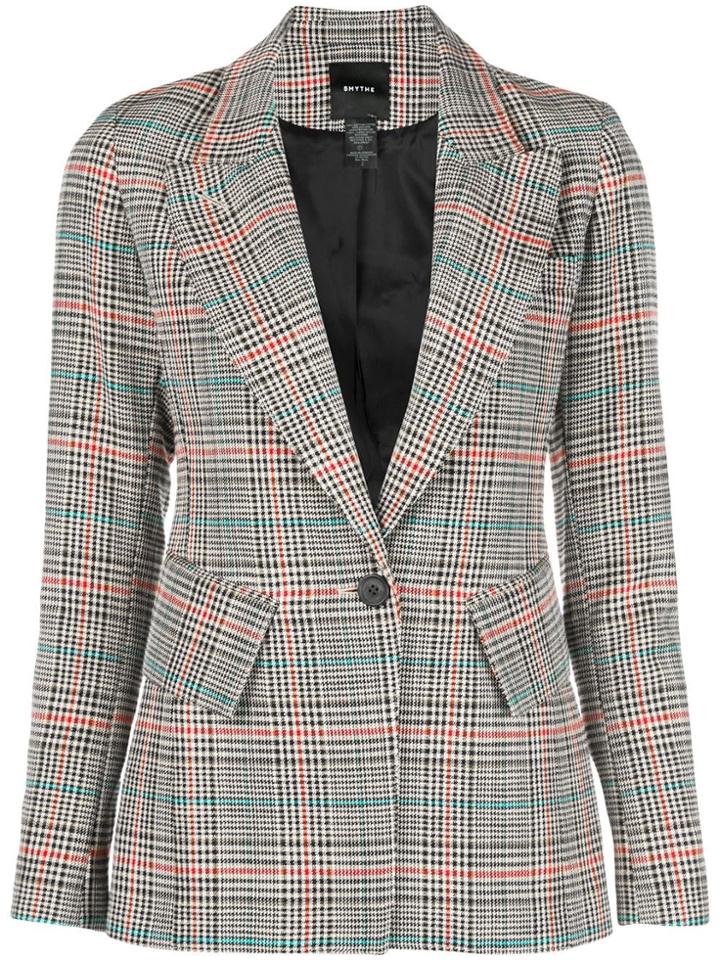 Smythe Checked Blazer - Brown