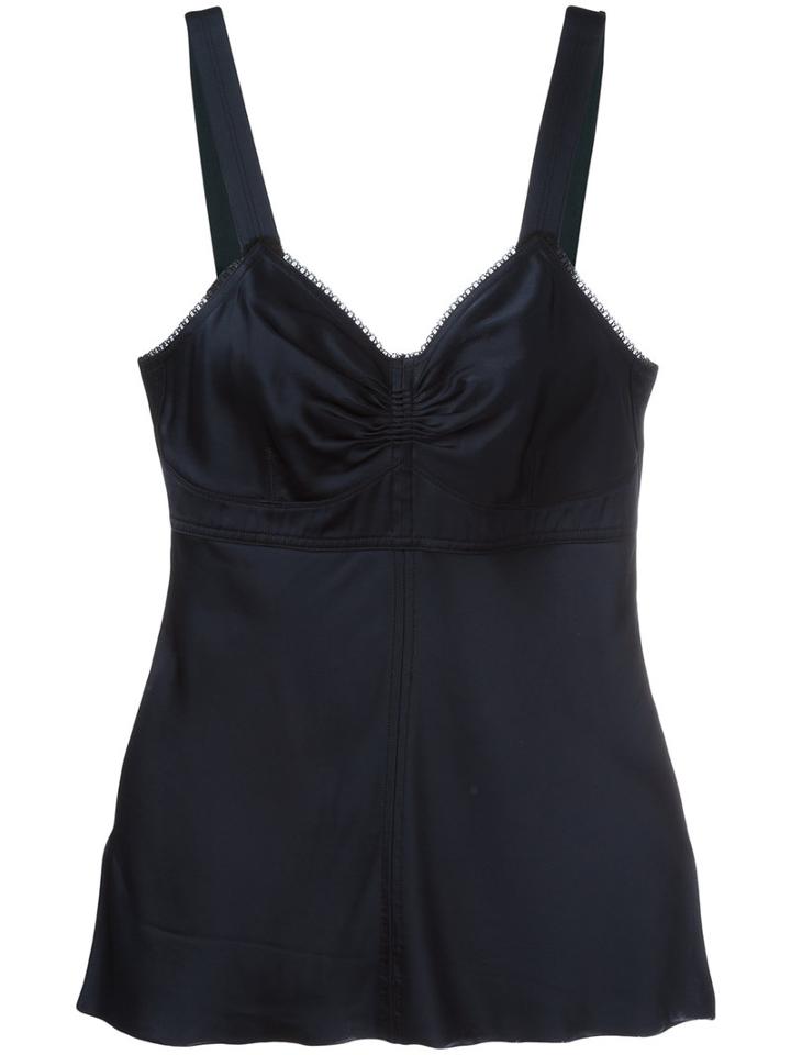 Helmut Lang Fitted Cami Top, Women's, Size: Xs, Blue, Silk/viscose/cotton/polyamide