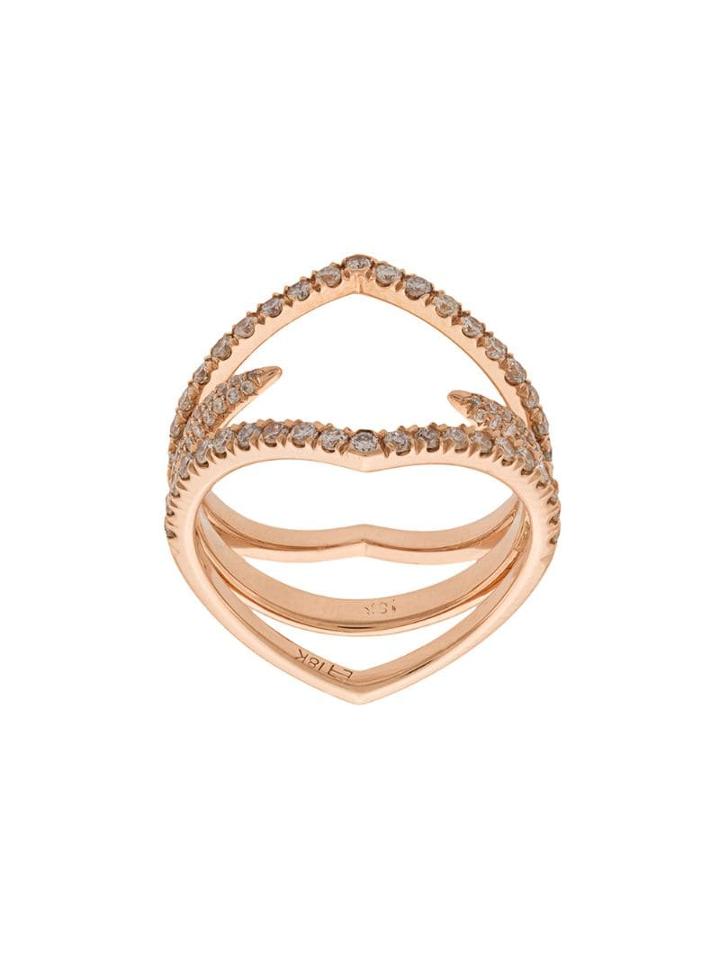 Eva Fehren Diamond Detail Ring - Neutrals