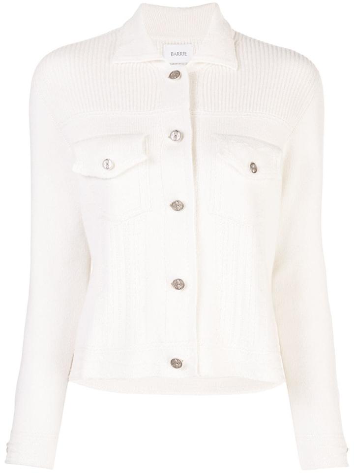 Barrie Ribbed Jacket - White