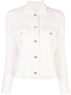 Barrie Ribbed Jacket - White