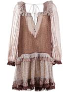 Zimmermann 'eden' Ruffle Dress, Women's, Size: 0, Silk/polyester