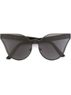 House Of Holland 'lensfighter' Sunglasses, Women's, Black, Other Fibres
