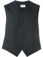 Romeo Gigli Vintage Pinstripe Waistcoat, Men's, Size: 50, Grey
