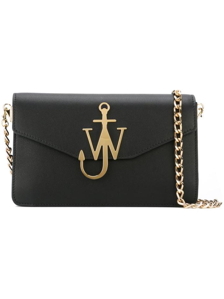 J.w.anderson Logo Plaque Crossbody Bag, Women's, Black