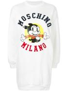 Moschino Mickey Mouse Sweater Dress - White