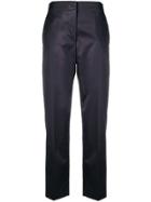 Theory Creased Tapered Trousers - Blue