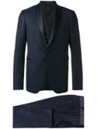 Tagliatore Two Piece Dinner Suit, Men's, Size: 48, Blue, Virgin Wool/cupro