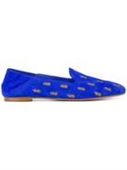 Aquazzura Ananas Summer Slippers - Blue