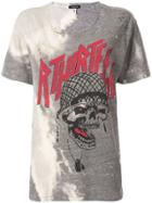 R13 Bleached Print T-shirt - Grey