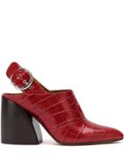 Chloé Pointed Slingback Mules - Red