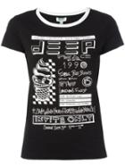 Kenzo Invite Print T-shirt, Size: Large, Black, Cotton