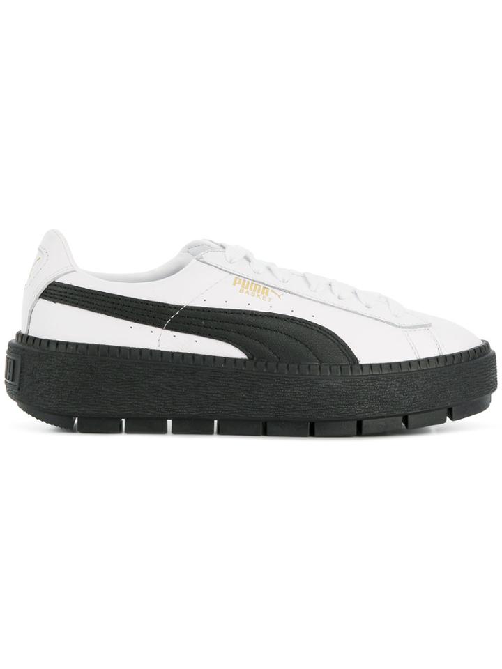 Puma Chunky Ridged Sole Sneakers - White