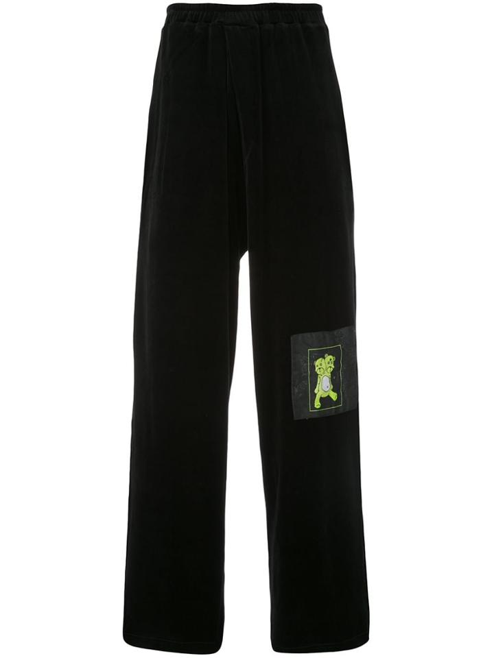 Barbara Bologna Logo-patch Wide Trousers - Black