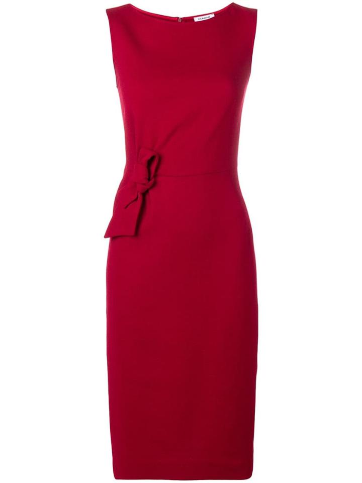 P.a.r.o.s.h. Sleeveless Knot Dress - Red