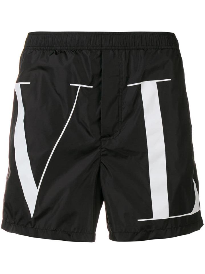 Valentino Vltn Costume Da Bagno - Black