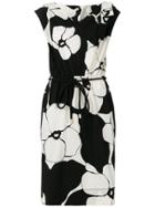 Marc Jacobs Daisy Print Belted Dress - Black